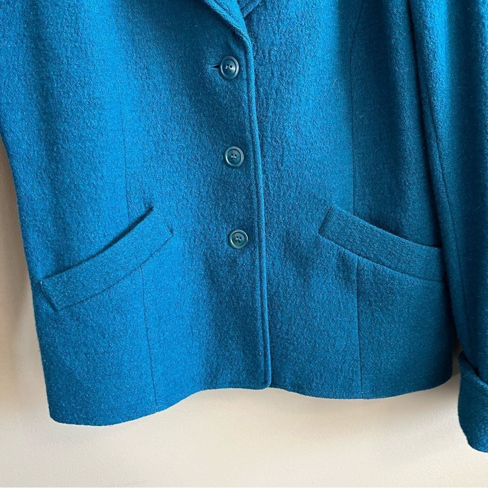 Pendleton Teal Wool Button-Up Jacket - Picture 4 of 11